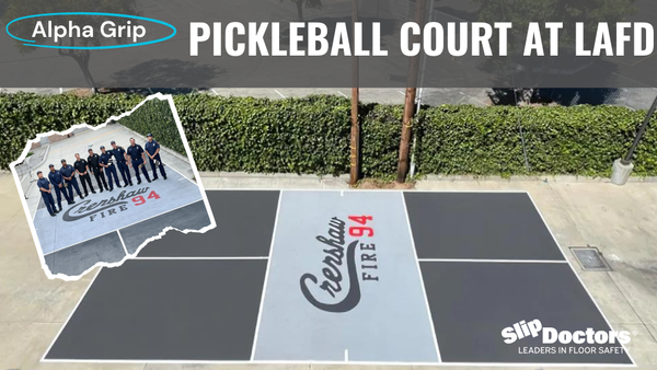 Transforming LAFD Station 94: A Pickleball Court with Alpha Grip Paint