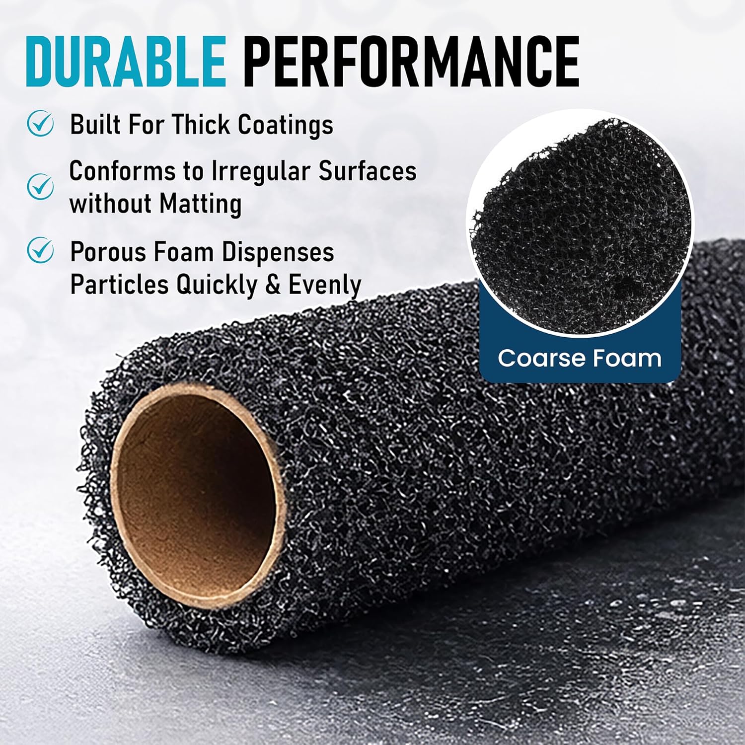 Black Pro Textured Roller for Tuff Grip Colors and other paints
