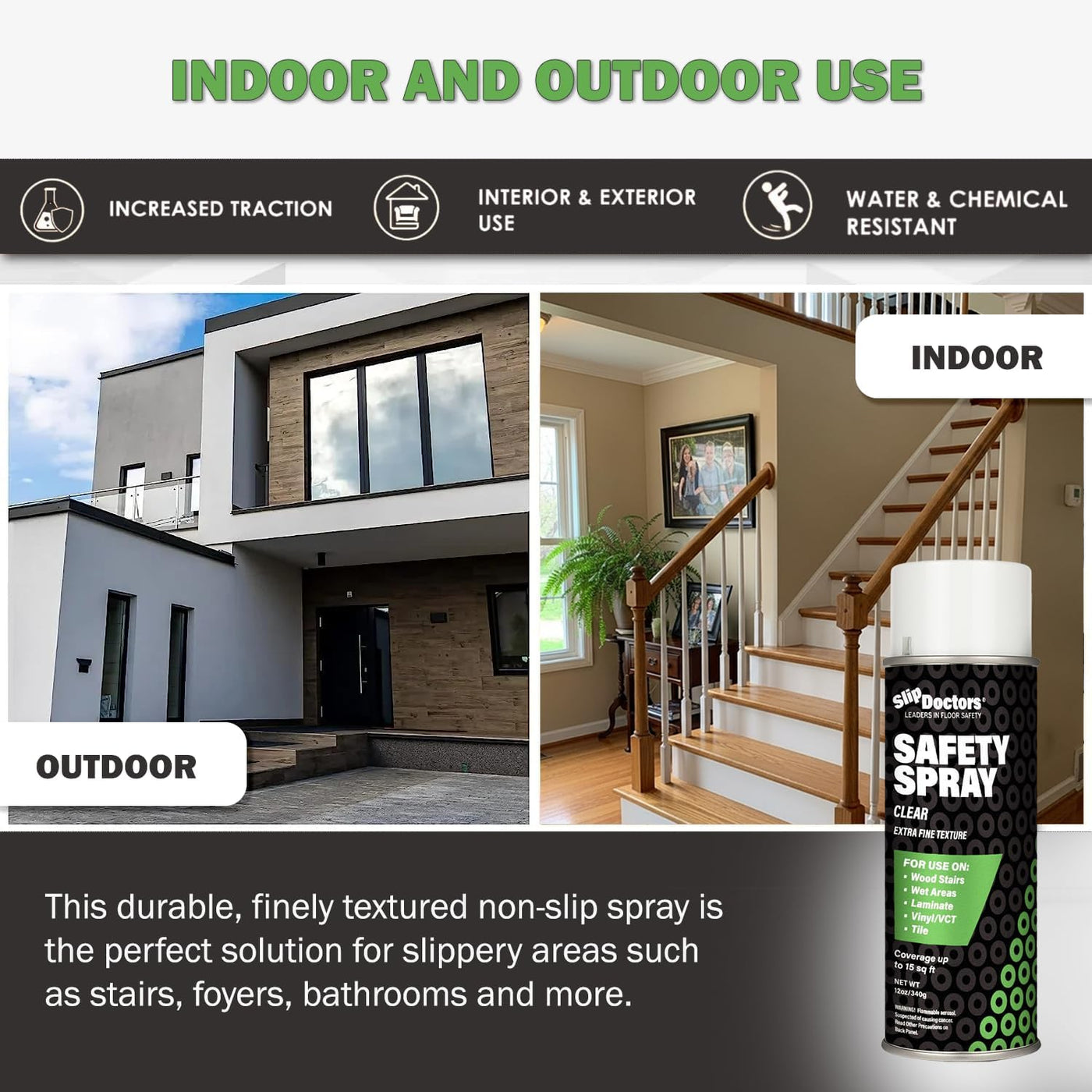 Safety Spray Clear Anti-Slip for Wood & Vinyl