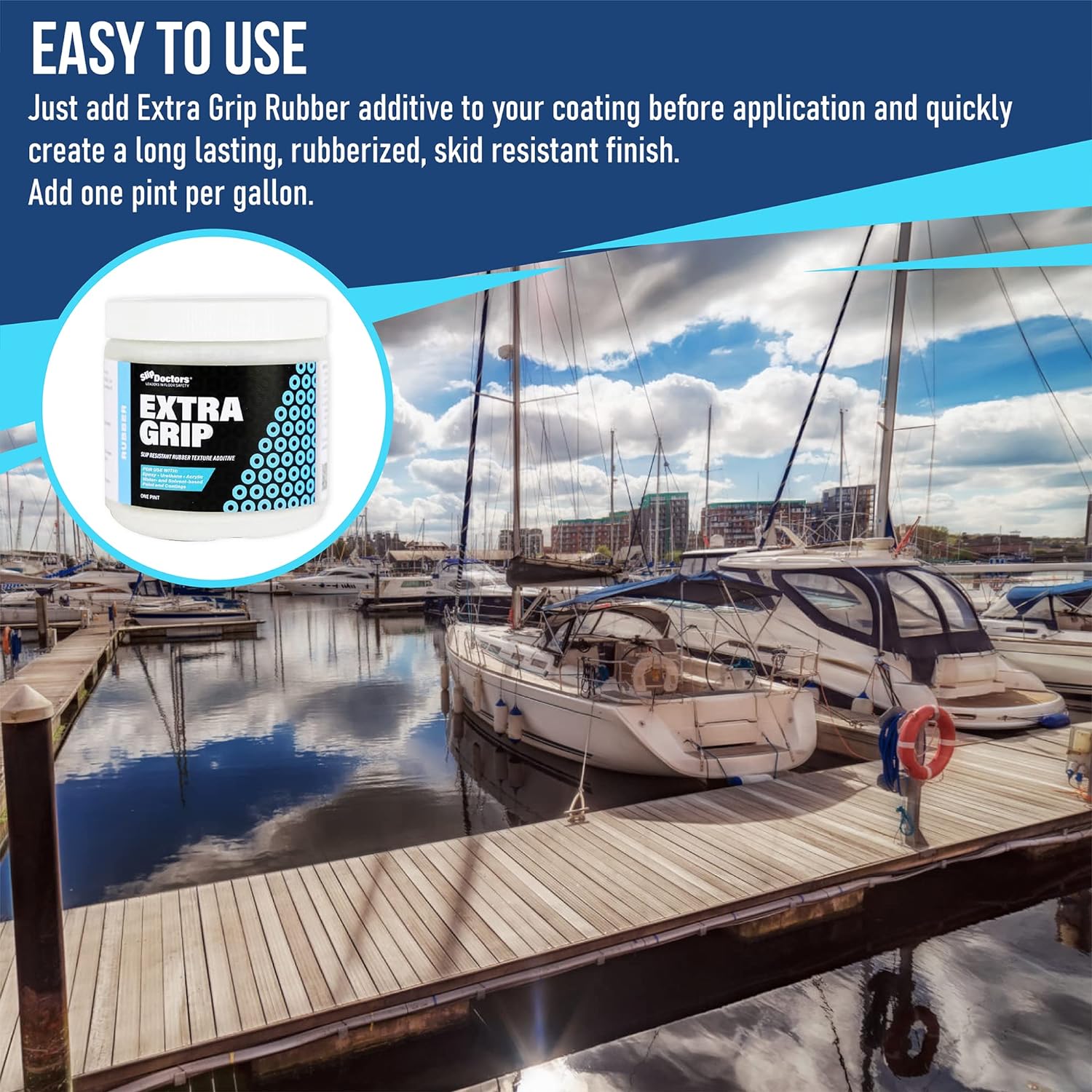 Extra Grip Rubber - Non-Skid Paint Additive for Paint