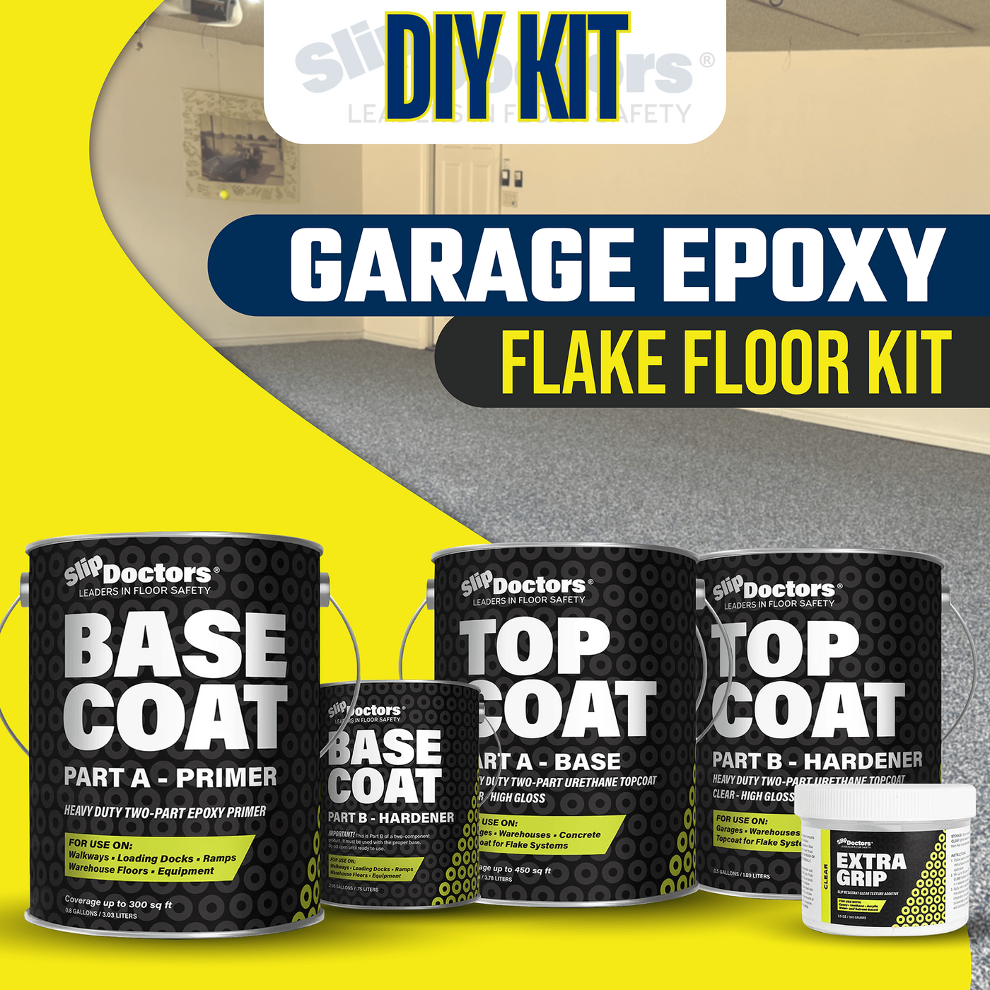 DIY 2K Epoxy Flake Floor Kit for Garages & Warehouses