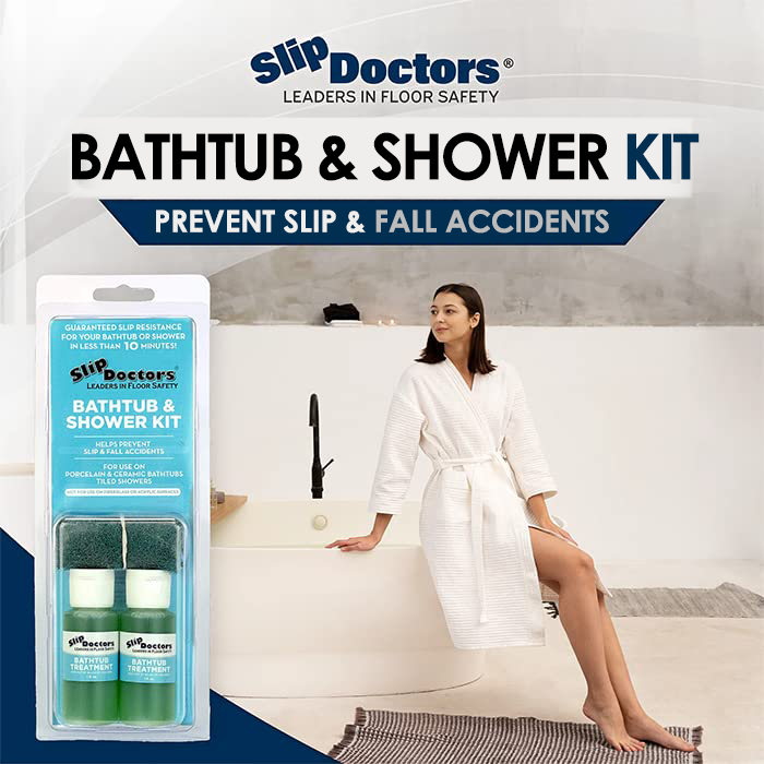 Anti-Slip Bathtub Kit for Porcelain or Ceramic Tubs & Showers.