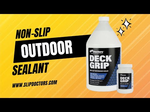 Deck Grip - Clear Indoor & Outdoor Non-Slip Sealer for Concrete