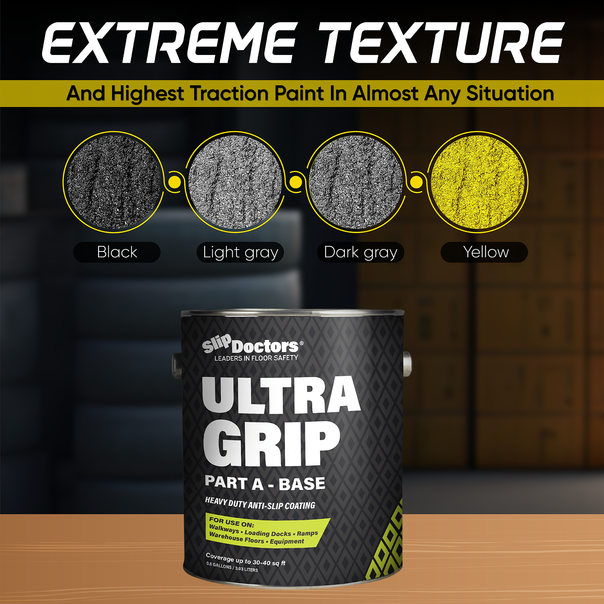 Tuff Grip or Tuff Grip Extreme - Aggressive Traction Non-Skid Floor Paint 