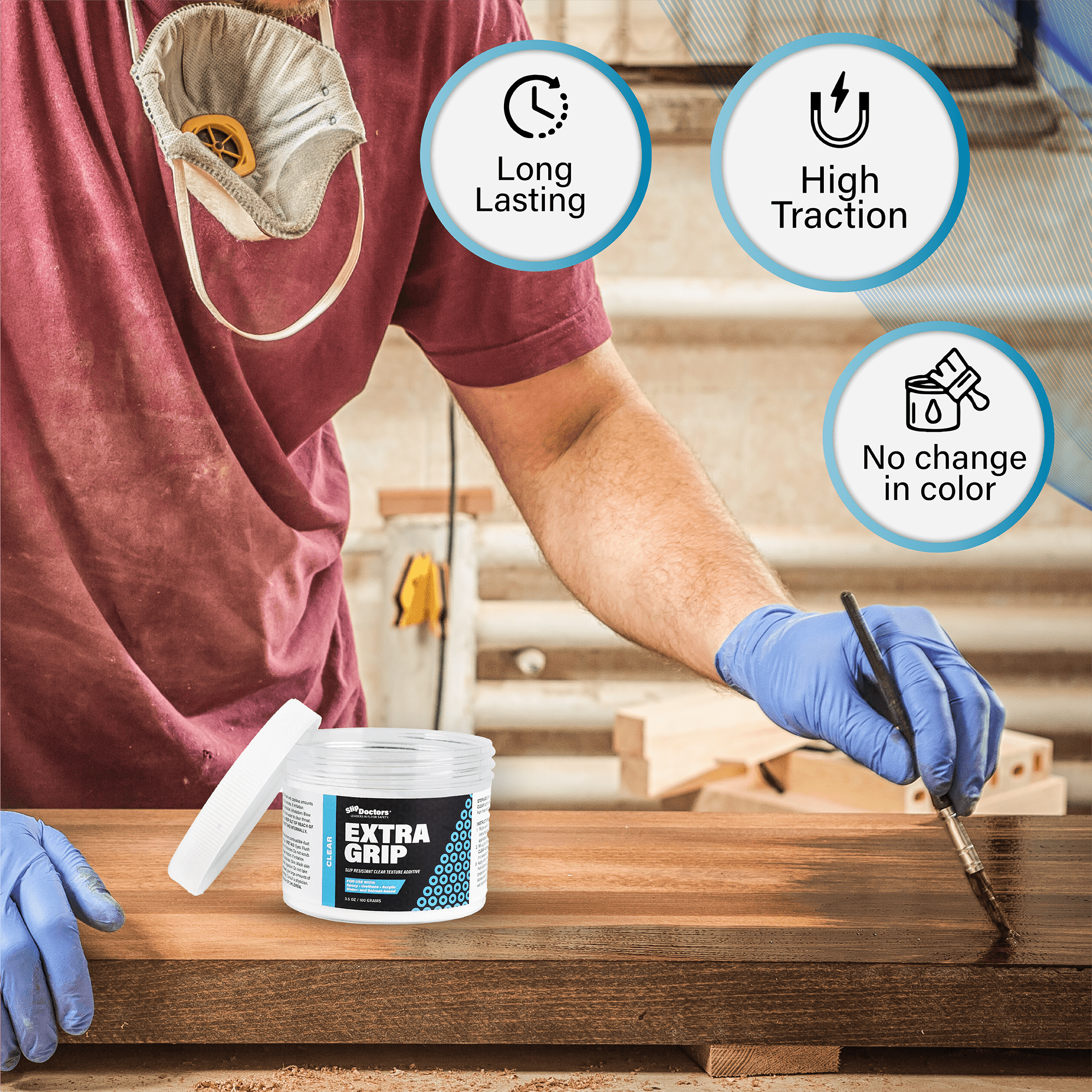 SlipDoctors Floor Grip Clear Matte Interior/Exterior Anti-skid Porch and  Floor Paint (1-Gallon) in the Porch & Floor Paint department at
