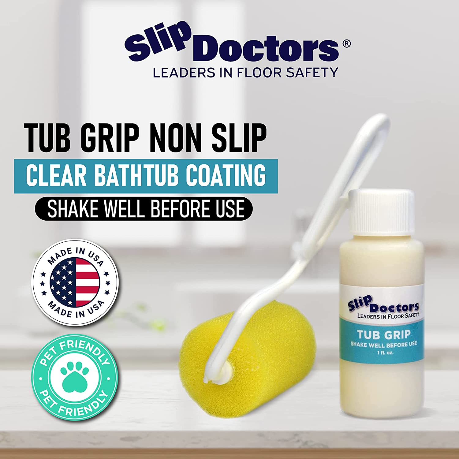 Tub Guard Clear Non Slip Coating for Bathtub and Shower Safety - 2