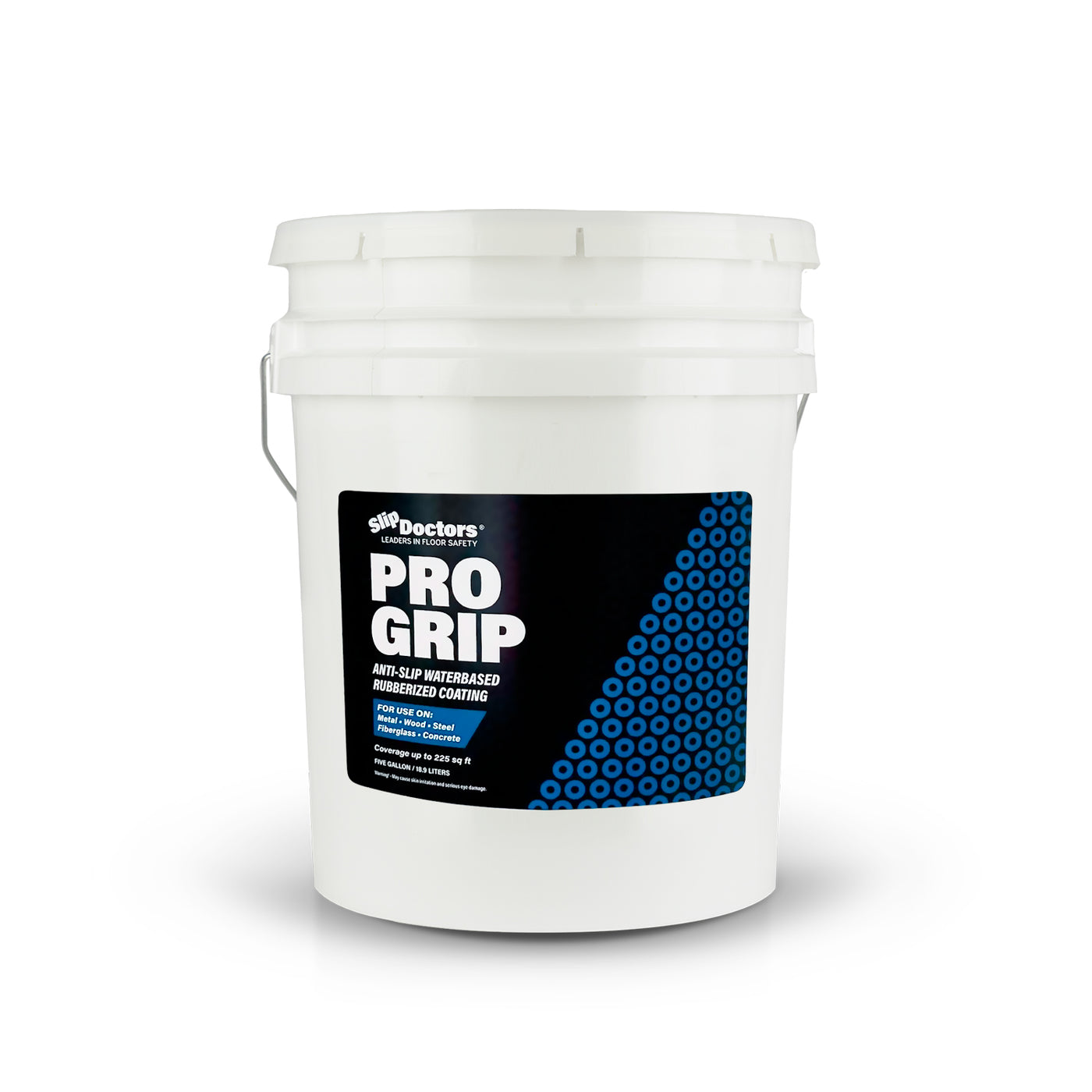 Pro Grip Rubberized Non-Skid Spray Coating for Decks, Floors & Boats - 5 Gallon, White, Size: 5-Gallon